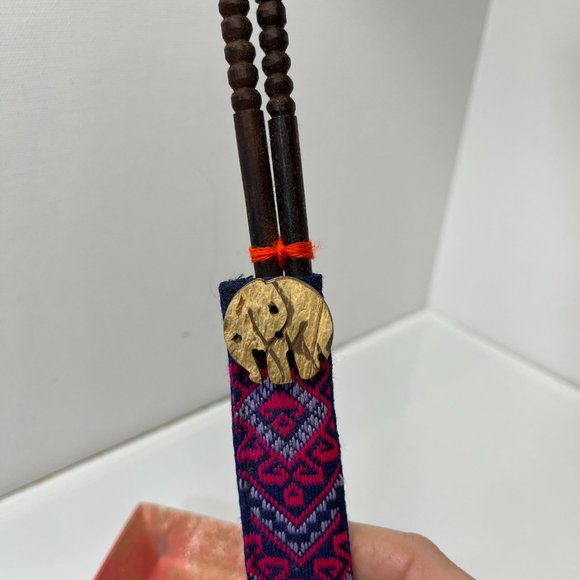 NWOT Asian theme two items, wooden chopsticks w/cover and bottle shirt cover - Picture 5 of 12